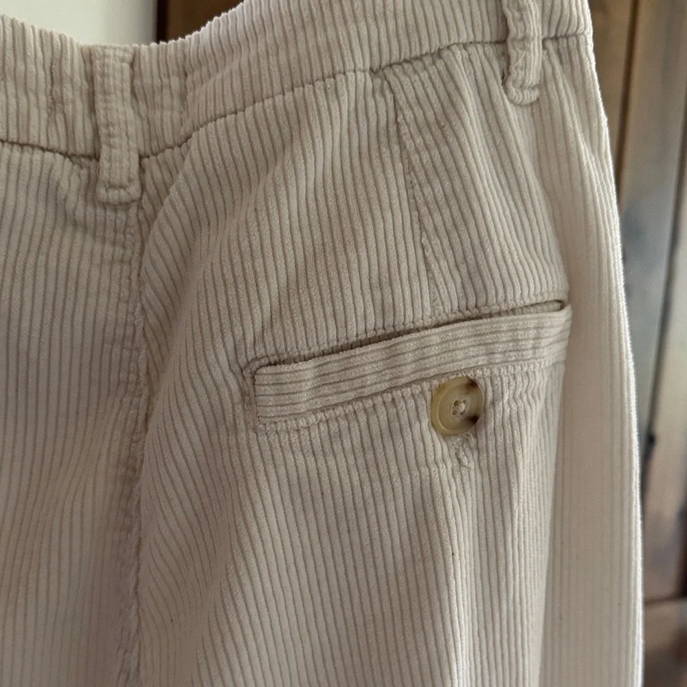 Maeve The Avery Pleated Wide-Leg Trousers: Corduroy Edition - Picture 6 of 7